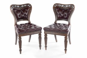 A Pair of George IV Mahogany Chairs, Attributed to Gillows