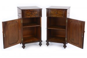 A Pair of William IV Mahogany Pedestal Cupboards in the Manner of Gillows