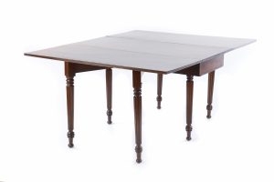 A Regency Mahogany Drop Leaf Dining Table Attributed to Gillows