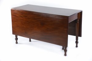 A Regency Mahogany Drop Leaf Dining Table Attributed to Gillows