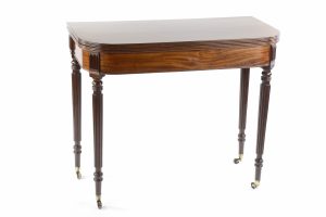 A Regency Mahogany Turnover Top Tea Table Attributed to Gillows