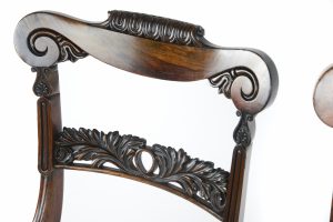 Set of Four William IV Rosewood Dining Chairs in the Manner of Gillows