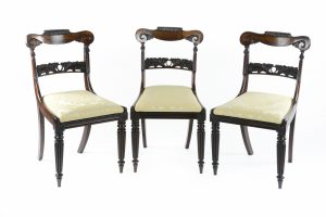 Set of Four William IV Rosewood Dining Chairs in the Manner of Gillows