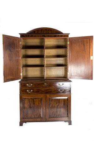 An Important George III Mahogany Press Cupboard by Isaac Greenwood for Gillows
