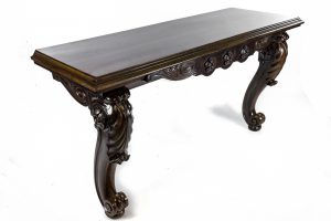 Attributed to Gillows, A William IV Carved Mahogany Console Table