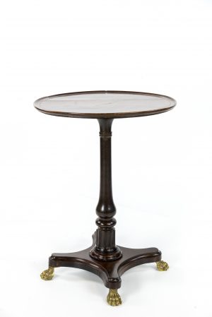A William IV Rosewood Circular Dish Topped Occasional Table