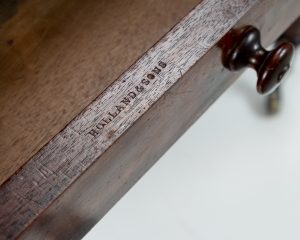 A Regency Mahogany Writing or Side Table by Holland & Sons