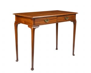A Late Victorian Mahogany Two Drawer Desk or Side Table, Signed ‘Gillows’