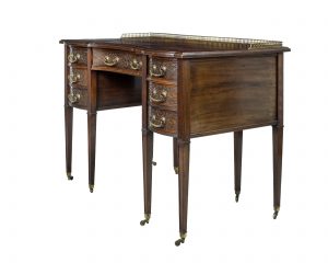 An Edwards & Roberts Mahogany Serpentine Front Lady’s Desk