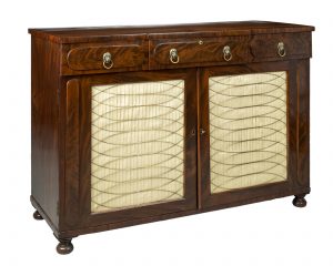 A William IV Mahogany Breakfront Side Cabinet