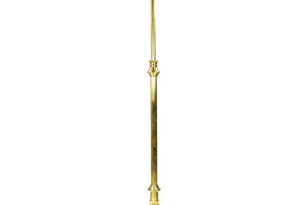 Late 19th C brass standard lamp