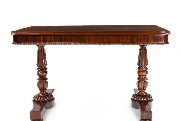 Regency rosewood library table by Gillows of Lancaster
