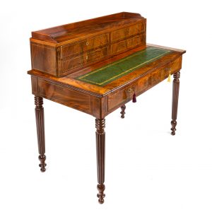 William IV mahogany ladies writing desk in the style of Gillows