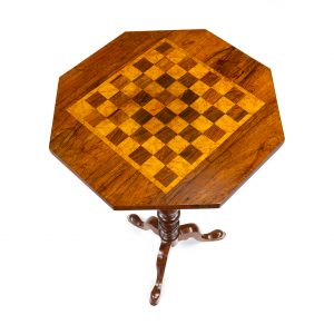 Regency rosewood chess table accredited to Gillows of Lancaster and London