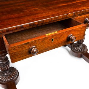 Gillows simulated rosewood library table