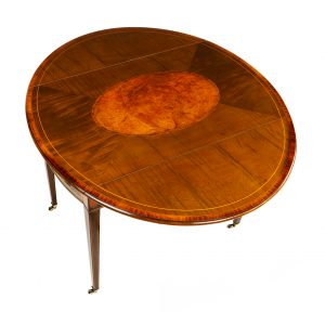 18th Century Hepplewhite oval sycamore Pembroke table, circa 1780